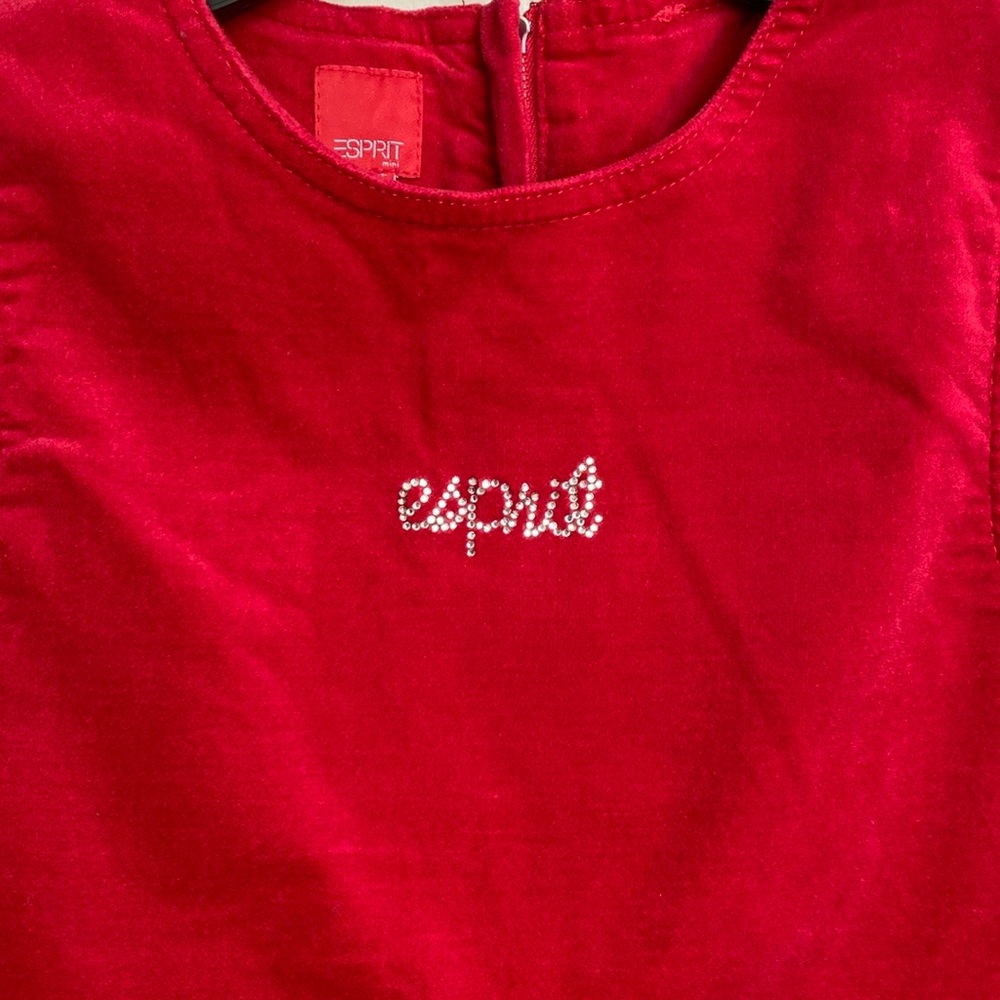 Esprit Girls' Red Corduroy Sleeveless Jumper Size: 10-11 Years - Picture 3 of 10